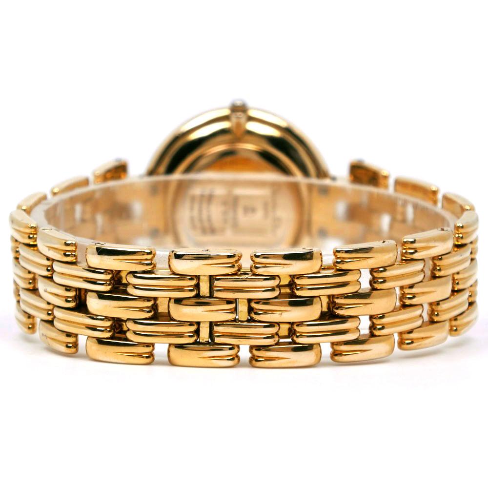 Dior Bagira Uhren 47 154-2 schwarzes Zifferblatt Vergoldet Quarz Analoge Anzeige Herren Gebraucht