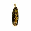 Green Amber Pendant - Baltic Amber Jewelry
