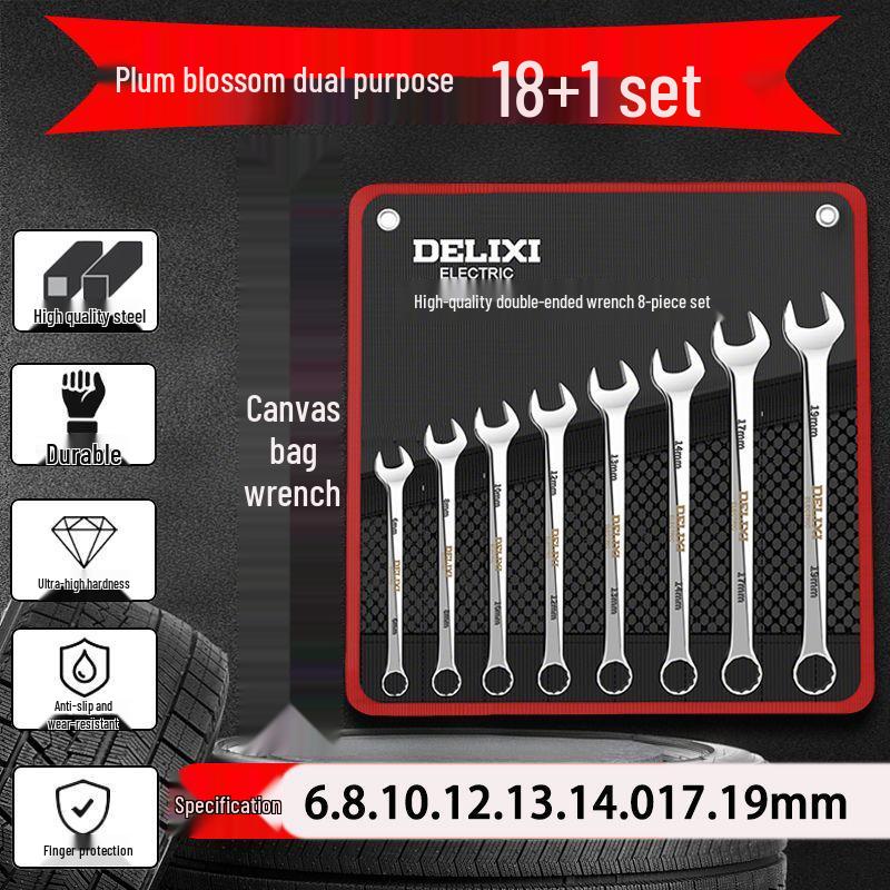 Maul- und Ringschlüssel-Kombinationssatz – Kompakt und vollständig