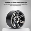 4Pcs 5.2CM Quality Metal Car Model Wheel Rims Hub High Strength for 1Celsius10 RC (black)