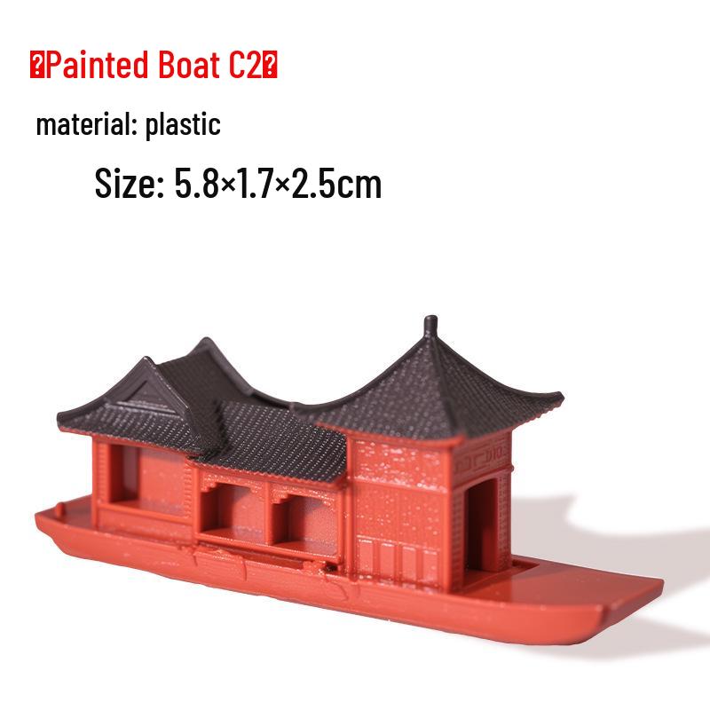 Ancient Architecture Bonsai Pavilion Ornament for Fish Tank and Aquaterrarium Landscaping