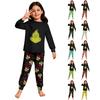 Children's  Boys And Girls Thin Two-piece  Long-sleeved Pants Two-piece