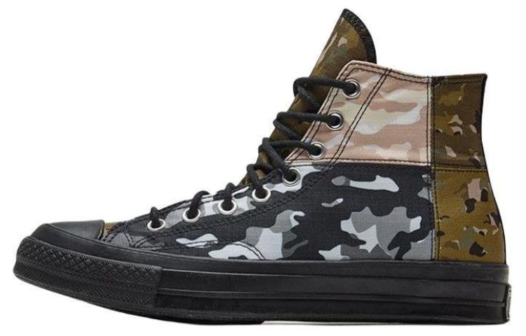 Converse Chuck Taylor All Star 70 Hi Patchwork Blocked Camo Black 35