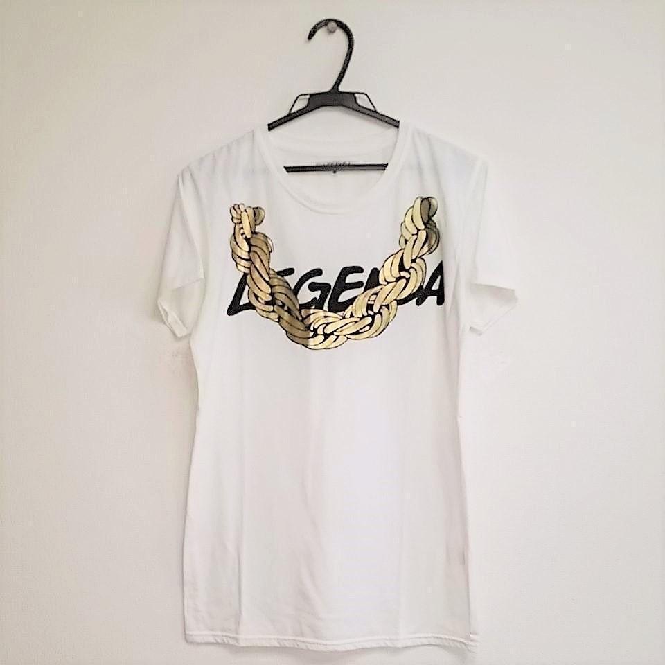 

[USED] Y2K, Achieve, Kpop, Host, V-kei Legend/Printed Logo T-shirt