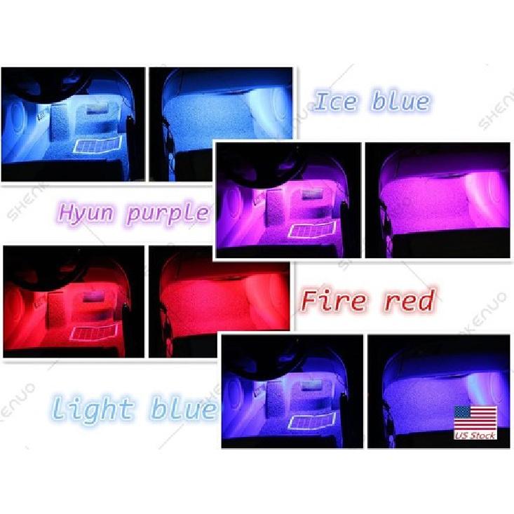 ??4pcs LED light strip for Cars Inside car Lighting interior Glow Full Color US