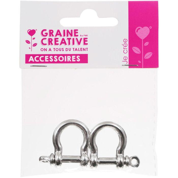 Paracord - Silver-colored Metal Clasps 3cm (ideal for Paracord) X2