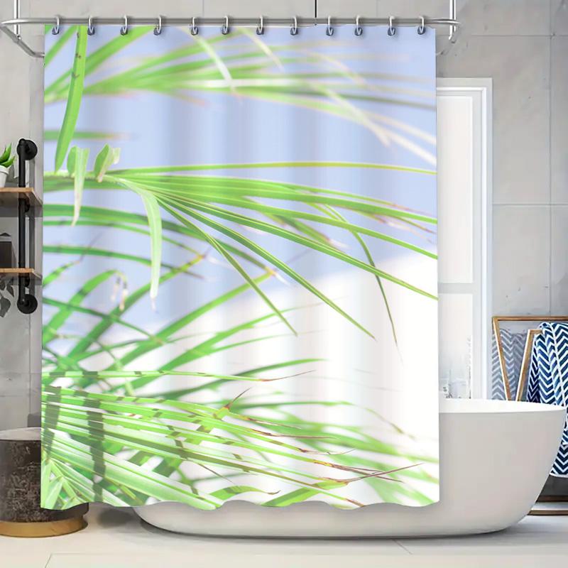 

Red White Floral Shower Curtain with Waterproof Print for Bathroom Decor Premium Home Decoration Item Available in Multiple Size 90x180cm