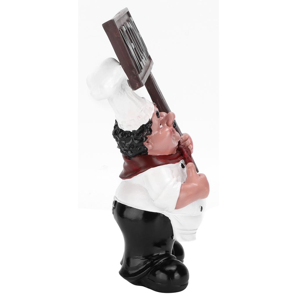 Chef Sculpture Mini Cute Chef Welcome Figurines Ornament for Kitchen Decorations Housewarming Gifts