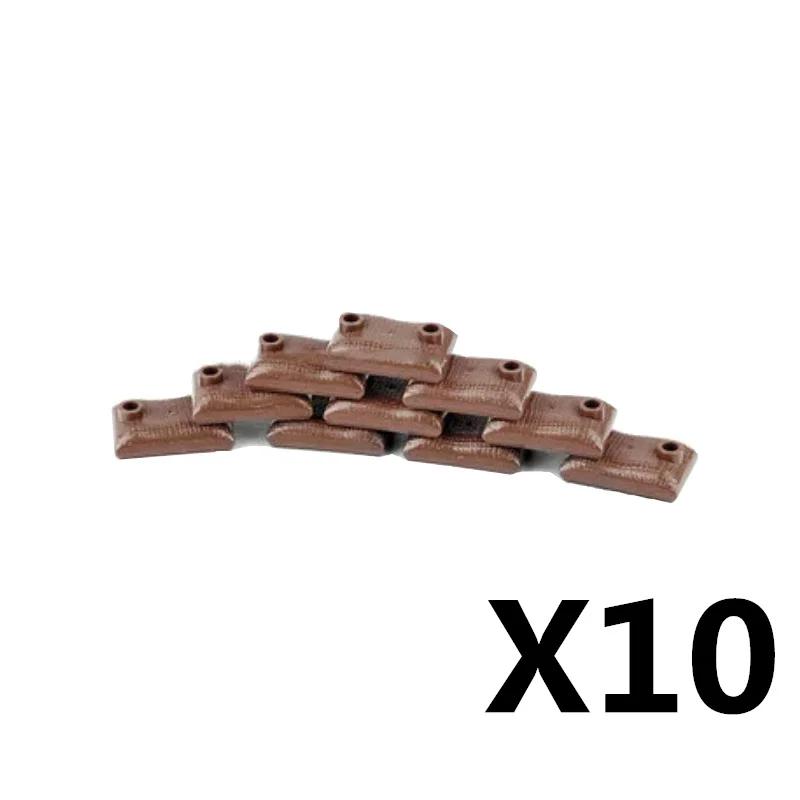 Militär Szene MOC Bausteine Spielzeug Zubehör Soldat Figur Stacheldraht Sandsack Zelt Medizinische Box Kette 30104 Straßensperre K042