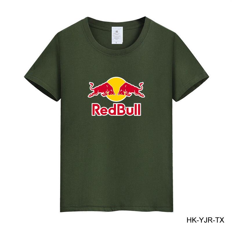 Red Bull Summer Men's T-shirt High Quality Cotton Short-sleeved Print T-shirt Women's T-shirt Fashion Sports Shirt Casual Jogging Top