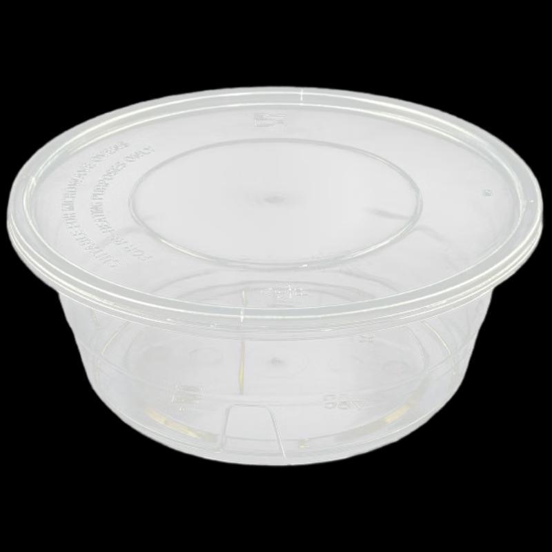 Disposable Round Food Containers, 200ml