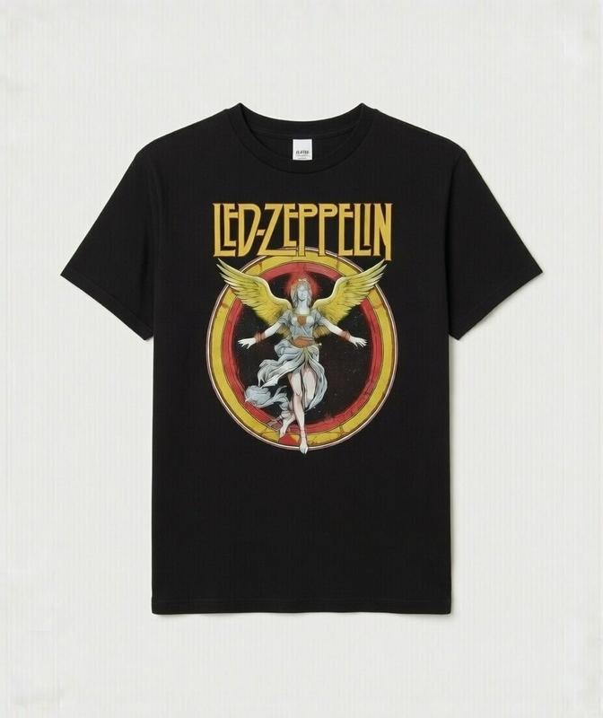 

Led Zepplin Rare Logo Band Graphic Print Unisex T-Shirt S