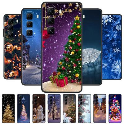Kerst geschilderde hoes voor infinix Hot 40 60 50 Pro Plus 4G 50i 40i Case Siliconen zachte telefoonhoes voor infinix hot 30 Play 30i
