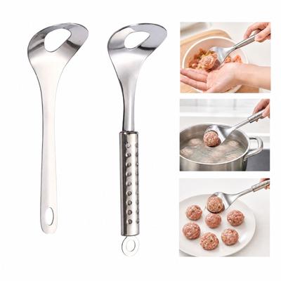 Rustfrit Stål Kødbollefremstilling - Non-Stick Kødbolleske til Nem Køkkenforberedelse