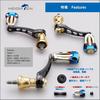 HEIGHTEN Adjustable Reel Handle with 22mm Aluminum Knob 20mm Carbon Knob for Shimano and Daiwa Arch Series Spinning Reels Aluminum Knob Black 45-50mm
