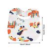 4Pcs/lot Cartoon Printed Baby Bibs Square Shape Infant Saliva Towel for Boys Girls Double Layer Cotton Newborn Burp Cloths
