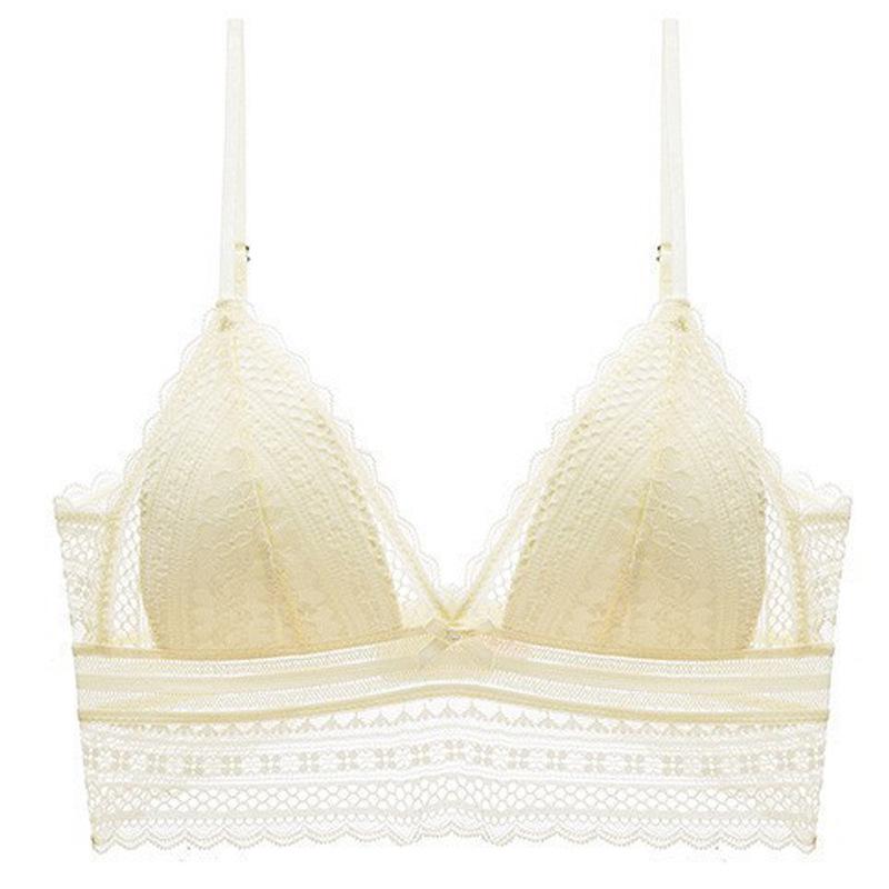 Soutien Triângulo Francês de Renda Elegante - Sem Aro, Design Sexy nas Costas