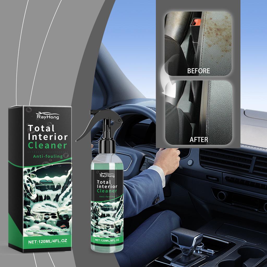 Rayhong Car Interior Cleaner Seat Headliner Dashboard Waterless Stain Remover Foam Cleaner