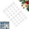 Christmas Snowflake Window Flowers PVC Electrostatic Stickers for Glass Reusable Winter Decorative Stickers