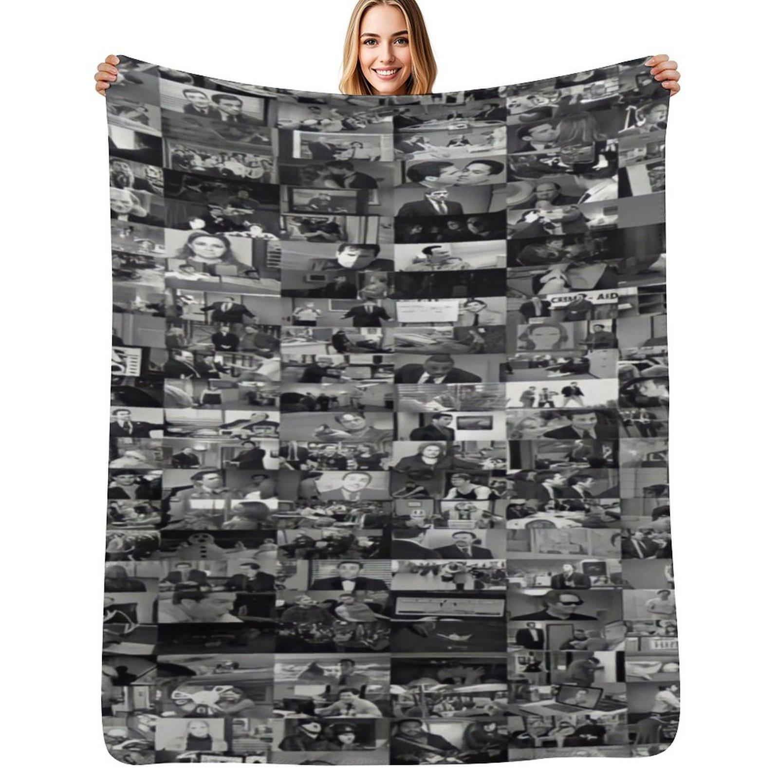 Every Episode of The Office Throw Blanket Luxurious Soft Fuzzy Blanket for Sofa Bed Size: 75*100cm, Weight: 230 GSM
