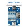 Portable USB A Type-C Cable Tester 24-Pin Full Detection 12 Sets LED Indicator for Type C Fast Charging Wire Detection Module