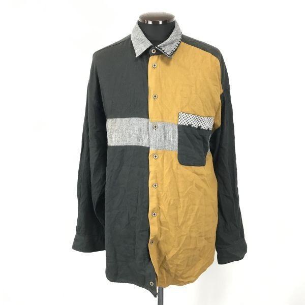 

Винтажная рубашка производства Германии / Haupt / с длинным рукавом [мужская XL / чёрная × охра × серая] оверсайз(ИСПОЛЬЗОВАЛ)