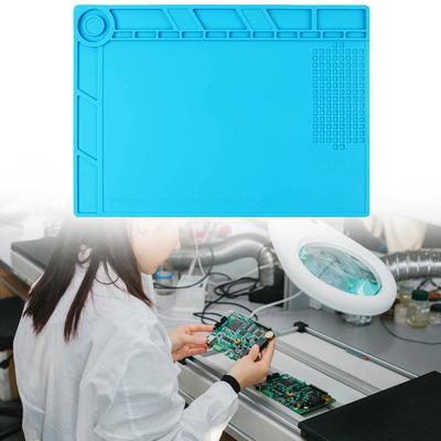 Silicon Soldering Station Mat Anti-static Heat-Resistant Work Pad Desk Platform Magnetic Soldering Mat BGA Soldering Station