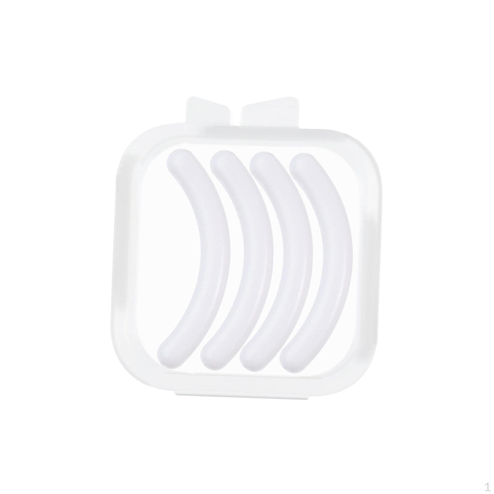 

4 Pieces Eyelash Curler Refills Cosmetic Accessory Easy to Install Portable Silicone Makeup Tools
