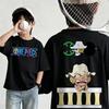 Summer New Arrival One Piece Pattern Tshirt unisex anime print casual shortsleeved fashionable streetwear top Y2K style