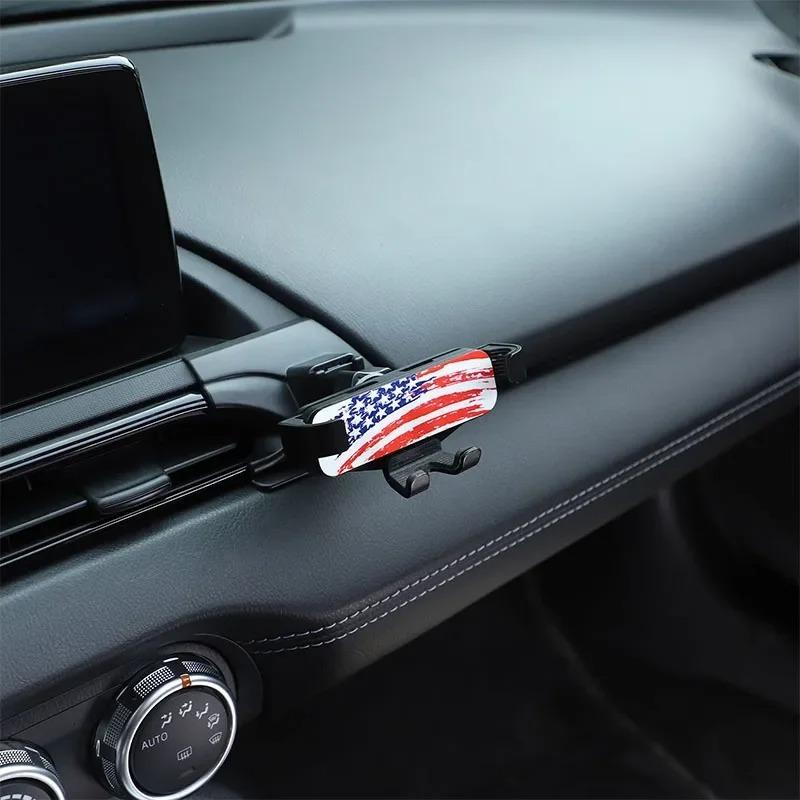 For Mazda MX-5 2016-2024 ABS Car Central Control Air Outlet Mobile Phone Holder GPS Navigation Holder Car Accessories(LHD RHD)