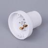 1pcs Rotatable Straight Oblique E27 Lamp Holder 10A Flat Screw Led Lighting Bulb Head Base 230V White