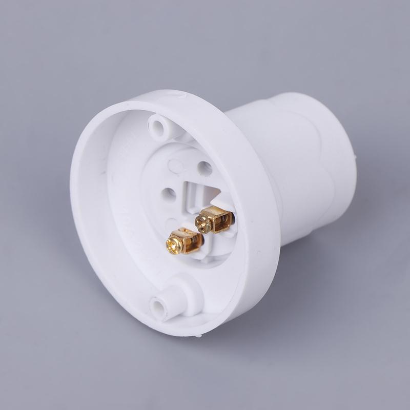 1pcs Rotatable Straight Oblique E27 Lamp Holder 10A Flat Screw Led Lighting Bulb Head Base 230V White