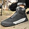 Italian Platform Men Genuine Leather Flat Designer Boots Outdoor Handmade Winter Short Plush Work Ankle Boot Luxury Walking Shoe