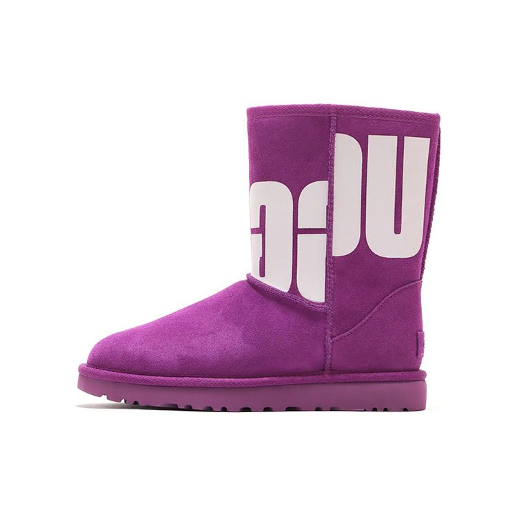

UGG Classic Short 2 Chopped Cow Suede Warm Durable Non-Slip Casual Comfortable Mid-Calf Snow Boots Women boots Purple 1129231-PLSK 36