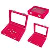 Rectangle Velvet Jewelry Packaging Storage Korean Gift Box Rings Displays Case Jewelry Show Box