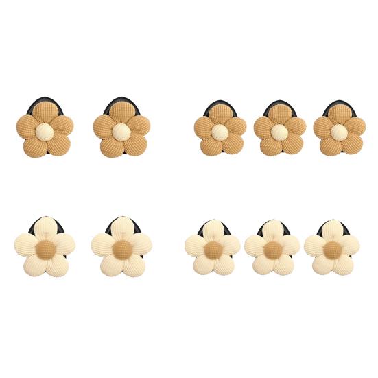 2/3Pcs Sweet Flower Shape Car Mini Hooks Dashboard Backseat Car Hanger Organizer Purse Earphone Charging Cable Adhesive Hooks
