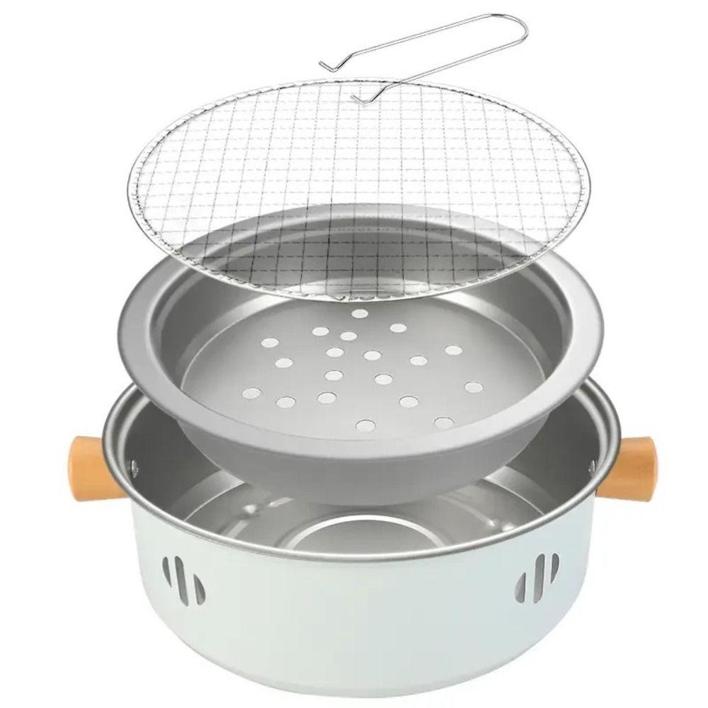 Compact Size Tabletop BBQ Grill Stainless Steel Charcoal Grill Stove  Camping BBQ