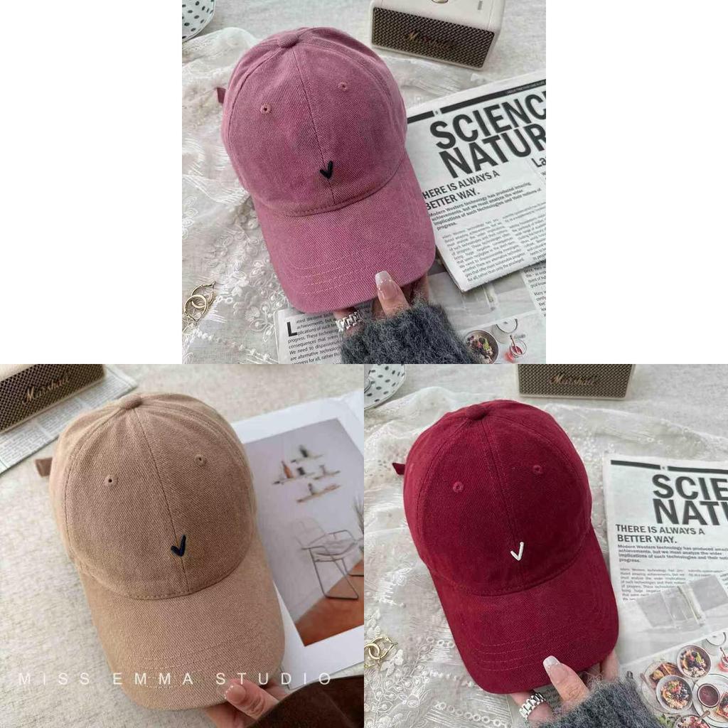 Cappellino da Baseball Classico in Cotone Ricamato con Ampia Visiera per Donna, Estivo, Casual