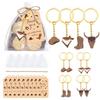 12 Sets Western Cowboy Party Favors For Guests Cowboy Boot Hat Keychain With White Organza Bags And Thank You Tags