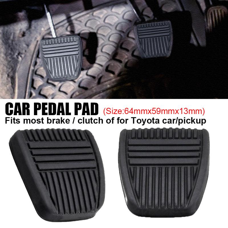 2Pcs Rubber Brake Clutch Foot Pedal Pad Cover 31321-14020 31321-14010 For Toyota 4Runner Camry Celica Land Cruiser Paseo RAV4