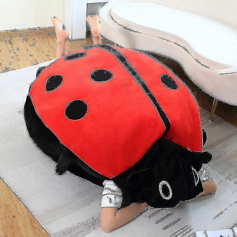 60/100cm Wearable Insect Plush Toys Ladybug Stuffed Cushion Funny Party Cosplay Doll Stuffed Soft Plush