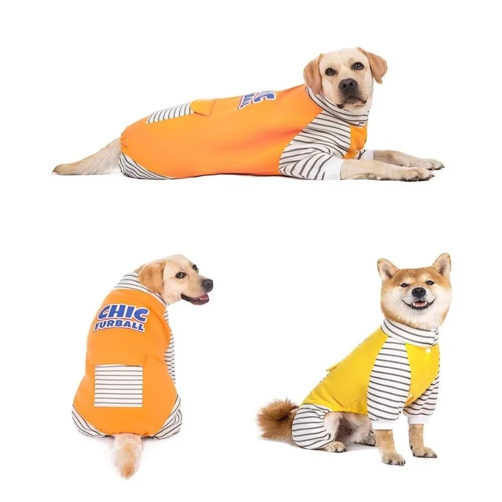 3XL- 8XL Large Dog Clothes Big Dog Full Cover Jumpsuit Pajamas Samoyed Labrador Golden Retriever Outfit Long Sleeve Bodysuit
