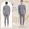 Rovidorx Warm Innerwear Top and Long Thermal Thermal Size Men's Set, Fleece-Lined, Heattech, Bottoms, Sleeves, Tights, Undershirt, Underwear,