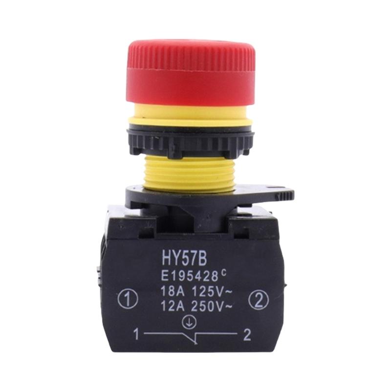 Electrical Control HY57B Stop Switches Adaptable Industrial Pushbutton Switches Replacement Emergencies Stop Switches