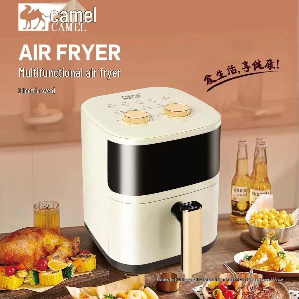 Camel Smart Multifunctional Air Fryer: Integrated Electric Oven with Visible French Fry Machine