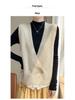 High-End Autumn Cross Placket Wool Cardigan Vest
