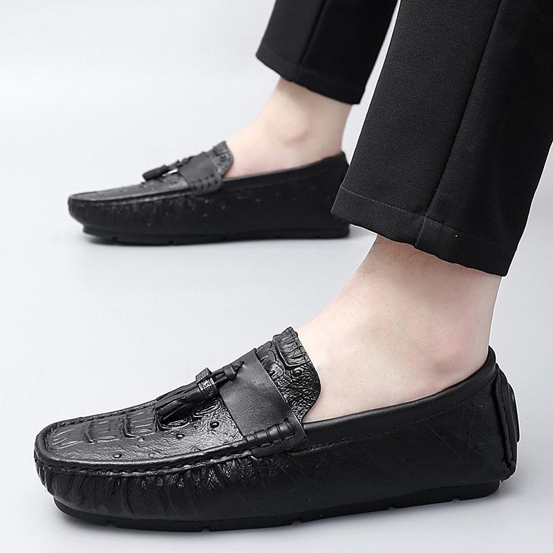 2026 Handmade Loafers For Men Luxury Designer Genuine Leather Man Moccasins Mens Driving Shoes Male Casual Shoe Slip On Flats