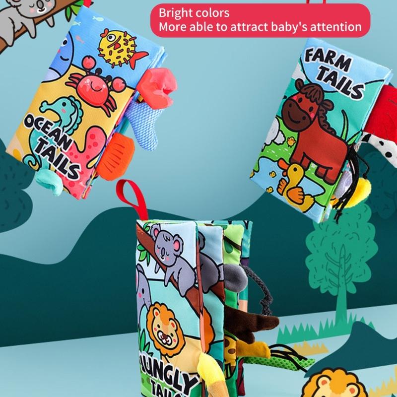 Soft Cloth Books for Toddlers Early Education Supplies Touch and Feel Books for Early Children Development