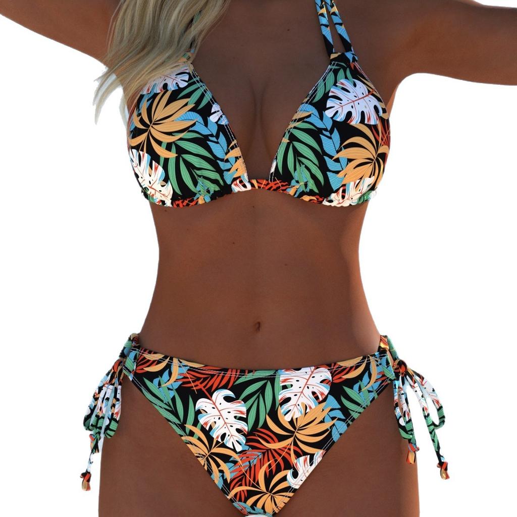 Maillot de bain bikini européen et américain 1011 nouveau maillot de bain deux pièces femme explosion Xiyin temu