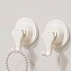 2PCS Strong Vacuum Suction Cup Hook Plastic Wall Hanger Multifunctional Wall Mount Hook  Bathroom